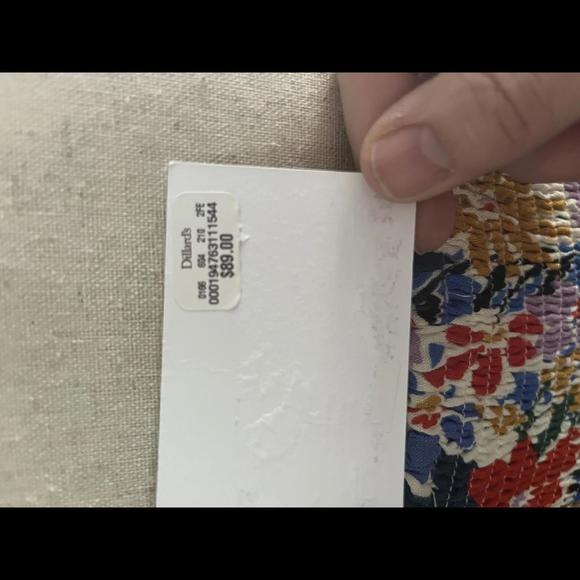 SugarLips Sweetheart Mini Dress, NWT, Ojai Floral Zipporah Puff Sleeve Blue - Picture 8 of 13